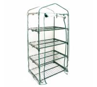 Jiuvaso Housse de Serre Portable Couverture Transparente en PVC pour Abri de Jardin Tente Mobile Résistante aux Changements Climatiques Convient pour Balcon Terrasse Serre , 4 Étages