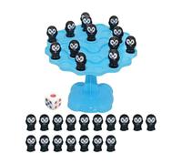 Jiuvaso Jeu d'équilibre Pingouin, jeu de société, arbre d'équilibre, de table, jouet pour anniversaire de maternelle
