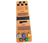 Jiuvaso Jeu Dés en Bois à Charnière Glissière pour Accessoires Jeu Table pour Exercices Comptage Logique Convient aux Camps d'Été aux Réunions Familiales