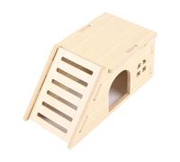 Jiuvaso Jouet d'escalade pour Hamster, Cachette, Espace de d'exercice Stimulant, Escalier pour Animaux de Compagnie de Même Taille (Rat,