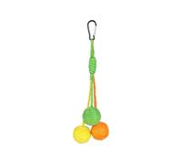 Jiuvaso Jouet pour Chat Jouet pour Chaton Balle à Corde Jouet Suspendu Balle en Sisal Favorise l'exercice Physique Essentiel Adapté pour Stimuler D, Jaune Orange Vert