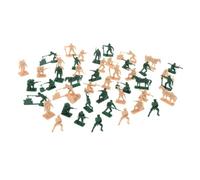 Jiuvaso Kit de 44 figurines miniatures de soldats à l'échelle 1:35, diorama artistique pour amateurs de modélisme, décoration de maison de poupée