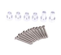Jiuvaso Kit de 6 Pièces pour L'amélioration Des Montants de Carrosserie de Voiture RC avec Vis, Accessoires Métalliques à Monter Soi-même, Pièces de Recha
