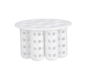 Jiuvaso Kit de Plantation pour Bulbes de Printemps, 7 Trous, Idéal pour Les Débutants, Jardin de Fenêtre, Hydroponie, Blanc