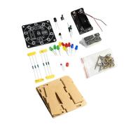 Jiuvaso Kit de Projet électronique Lucky Turntable avec LED pour Les Nouveaux Apprenants, avec Coquille