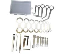 Jiuvaso Kit de Réparation pour Saxophone, Accessoires D'entretien Pratiques En Acier Inoxydable, Instruments à Vent En Bois