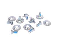 Jiuvaso Kit de Vis pour Fixations de Snowboard, Pièces de Rechange, Accessoires de Sports de Plein Air, Vis de Fixation pour Snowboard, Accessoires Fixes, Argent