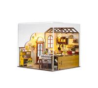 Jiuvaso Kits de maison de poupée miniature à faire soi-même, collection artisanale de maison de poupée, puzzle en bois 3D, cuisine pour ami, cadeau