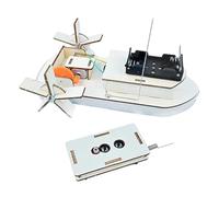 Jiuvaso Kits D'expérimentation Scientifique En Bois à Faire Soi-même, Jouets de Développement de Bateaux Télécommandés pour Enfants et Adolescents