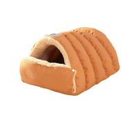 Jiuvaso Lit pour Chat Velours Abri Spacieux Convertible Nid Épais et Lavable pour Chaton Cachette Confortable Adaptée Au Sommeil et à La Relaxation dans La Ma, M