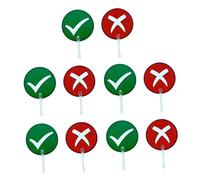 Jiuvaso Lot de 10 Palettes de pour Salles de Classe, Panneaux D'affichage électroniques, Palettes D'évaluation Pratiques pour Bureaux, Vrai Ou Faux