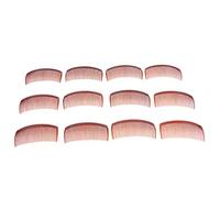Jiuvaso Lot de 12 Peignes à Cheveux En Plastique Uni, Accessoires pour Cheveux 24/29, 29 dents rouge brun
