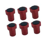 Jiuvaso Lot de 6 Serre-joints D'établi, Butée de Frein pour établi, Frein de Table, Butée pour Le Travail Du Bois pour Serrage à Plat, Serre-joint pour Ra, Rouge 19 Mm