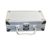 Jiuvaso Mallette Jetons Aluminium Coffret de Rangement pour Jetons de Jeu avec Poignée Renforcée et Fermeture à Clé pour Adultes Adaptée Aux Réunions Familial, 200 jetons