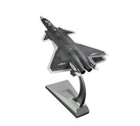 Jiuvaso Maquette Avion de Chasse J-20 Réplique Avion Figurine Modèle Alliage Présentoir Inclus Position en Accessoires Amovibles Adaptée aux Bureaux Étagères Salles d'Étude
