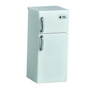 Jiuvaso Mini réfrigérateur miniature pour maison de poupée 1:12 avec deux portes, accessoires pour enfants de 3 ans et plus, Vert