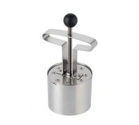 Jiuvaso Moule à Riz de Cuisine Moule Façonneur Presseur Compresseur en Acier Inoxydable à Corps Cylindrique et Bouton Supérieur pour Portions Nettes Convient aux Cantines Scolaires Repas Rapides 10cm