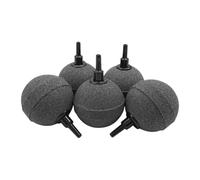 Jiuvaso Pack de 5 Boules d'Aérateur pour Aquarium, 50 mm, Installation Simple, Gris