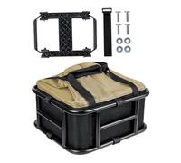 Jiuvaso Panier de vélo à Fixation Rapide pour Chien, Installation Facile, élégant, Rangement pour Bagages, idéal pour Les à vélo, avec Filet de Chargement