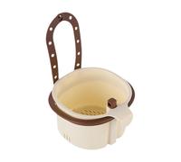 Jiuvaso Panier égouttoir Suspendu pour évier, Facile à Nettoyer, Récupérateur de Déchets Alimentaires Suspendu pour La Filtration, Brun