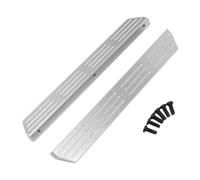 Jiuvaso Pédales de voiture RC, marchepieds latéraux en métal, pièces de rechange robustes, pièce de mise à niveau, marchepied pour voiture de loisir RC pour, Argent