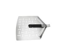 Jiuvaso Pelle à Pizza Perforée Spatule Pagaie Transfert en Acier Inoxydable Résistante à la Chaleur avec Surface Ajourée et Prise Confortable Rangement