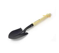Jiuvaso Pelle de Jardin Enfant Pelle Truelle Bêche Solide Acier Manganèse 1.5 Mm et Manche Bois 71 Cm 0.71 Kg Ergonomie et, Pelle À Pointe Noire avec Manche Droit