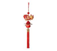 Jiuvaso Pendant Nouvel An Chinois Accessoire Cheval 2026 Pendentif Ficelle Poisson Ornement Porte Décoration Traditionnelle Adapté à La Célébration Ch, Style E