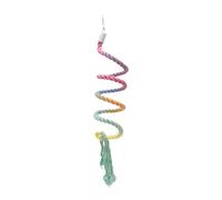 Jiuvaso Perchoir Corde Oiseau Accessoire Cage Coton Jouet Escalade Perroquet Métal Flexible pour Oiseaux Perroquets Conviennent à l'exercice Installation Inte, Style C