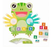 Jiuvaso Planche D'arithmétique en Forme Grenille Sensoriel Jeu Comptage Cartes Chiffres Facile à Utiliser pr Jeunes Enfants