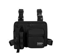 Jiuvaso Poitrine Rig Pouch Vest Pack Poitrine Avant Gilet Course pour Les entraînements Course à Pied et pêche