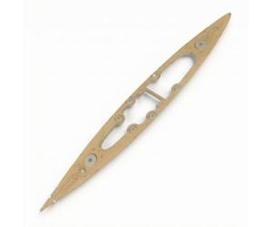 Jiuvaso Pont de Bateau pour Maquette Trumpeter 03702 Assemblage Pont Kit Amélioration Modèle Accessoire Navire Bois Naturel avec Finition Grain Ancre Chaîne
