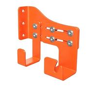 Jiuvaso Porte-Outil Mural pour Tronçonneuse Support Rangement Fer Robuste Crochets Double Réglables Protection Antidérapante Adapté Salle de, Orange