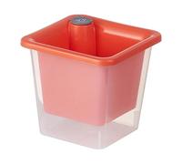 Jiuvaso Pot de Fleurs à Arrosage Automatique pour Décoration Intérieure et Extérieure, Adapté aux Espaces de Travail, Rouge