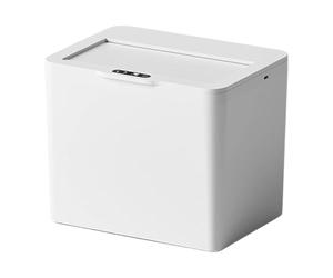 Jiuvaso Poubelle à Induction Intelligente avec Système de Détection Mains Libres Couvercle Rétractable Nettoyage Pratique Adaptée au Bureau Cuisine Salle de, 8l