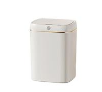 Jiuvaso Poubelle Intelligente Automatique Bac à Déchets Corbeille à Ordures Seau Induction Étanche Couvercle Fermeture Hermétique pour Salon Cuisine Bureau Sa, 13L