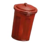 Jiuvaso Poubelle Miniature à L'échelle 1:64, Décoration pour Maison de Poupée, Petite Poubelle pour Table à Sable, Rond