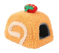 Jiuvaso pour Hamster, maisonnette, Habitat pour Cochon d'Inde, Grotte pour Phalanger Volant, Chinchilla, Rat, Orange