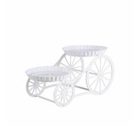 Jiuvaso Présentoir à Desserts Support Gâteau Plateau Cupcake Chariot à Plusieurs Niveaux Silhouette Décor Ajouré Stable pour Adapté aux Anniversaires Goûters, 2-Layer Round A