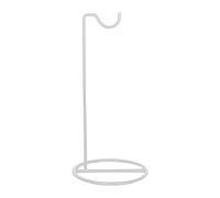 Jiuvaso Présentoir pour Sac à Main Chevalet de Magasin Porte-sacoche de Comptoir Support D'Exposition Cintre En Métal pour Boutique de Détail et Vende, Blanc