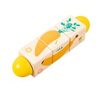 Jiuvaso Puzzle Rotatif - Jouet éducatif pour - Reconnaissance Des Formes - Éducation Préscolaire - Cadeau D'anniversaire, Fruit Légume
