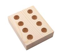 Jiuvaso Rangement Pince Bloc Pinces Organiseur Outils Compartiment Bois pour Support Stable sur Plan de Travail Adapté à Atelier Création et Poste Professionn, 8 Trous