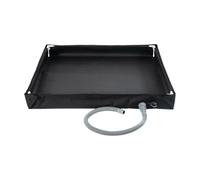 Jiuvaso Receveur de Compact avec Tuyau D'évacuation pour La Plage et Le Camping, Noir
