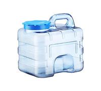 Jiuvaso Récipient pour l'eau Potable avec Poignée Étanche Réservoir de Stockage Alimentaire Portable et Distributeur Robuste en PC Adapté pour Camping