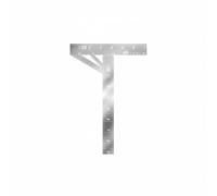 Jiuvaso Règle de Positionnement d'Angle Règle Modélisme Gabarit Traçage Équerre Gabarit de Scribing Marquage Fin Détails de Panneaux Alignement et, T14a06 Type T