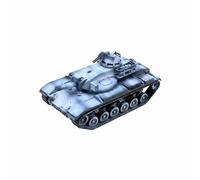 Jiuvaso Réplique de Véhicule Militaire Maquette Blindée M60A2 Starship Modèle Miniature Figurine de Char Plastique Prêt à Poser Échelle1/144 Adaptée au Bureau Diorama de Collection, Blanc