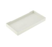 Jiuvaso Reptile Bol avec Surface Lisse Multifonction Alimentation et Hydratation Entrée Basse Renforcée pour Texture Bois Décorative Adapté pour, Blanc, s