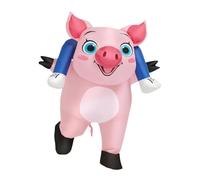 Jiuvaso Ride Gonflable sur le Costume de Cochon, Multifonction, Costume de Cosplay, Déguisement Carnaval/Halloween/Cosplay, Gonflage Rapide