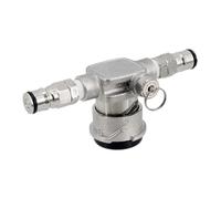 Jiuvaso Robinet de Raccordement Plat pour Fût de Bière avec de Secours pour Systèmes de Distribution de Bière avec Vanne à Bille, Type S