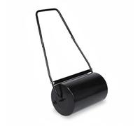 Jiuvaso Rouleau de Pelouse Manuel avec Longue Poignée Forme Arrondie et Conception Pratique Destiné à Maintenir une Surface Régulière Adapté à l'Entretien Du Gazon et Travaux de Jardinage, Noir